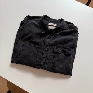 Madewell Men’s Easy Fit Black lightweight Denim Shirt, Men’s Oversized Size S
